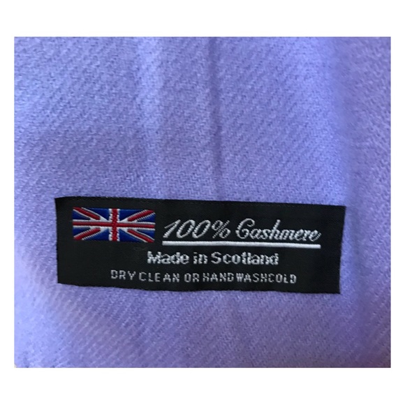100% Cashmere Lavender Scarf, super soft - Picture 4 of 5